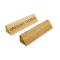 Solid Bamboo Name Plate (Natural or Amber)